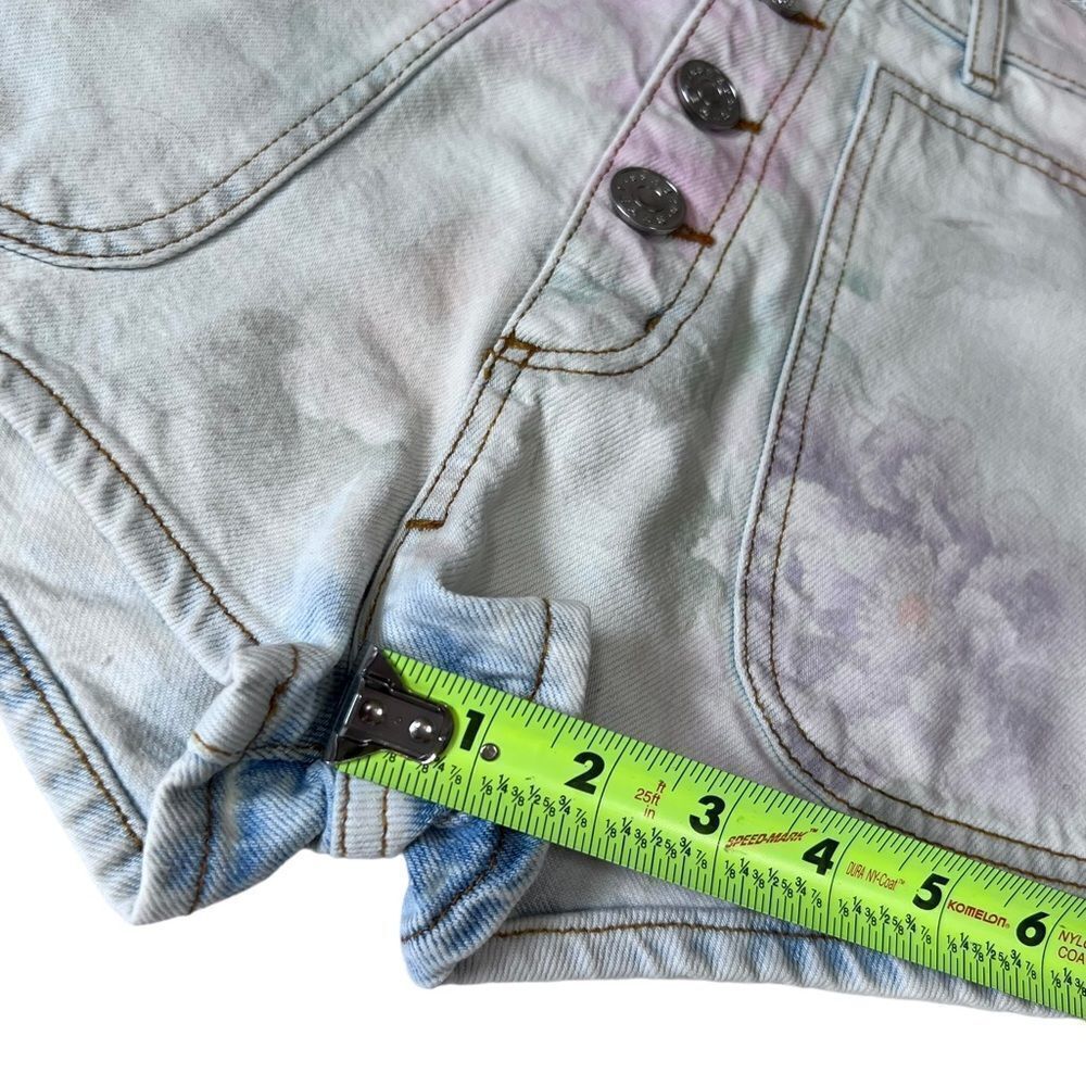 SANDRO Flow Floral Denim Shorts - Picture 11 of 14
